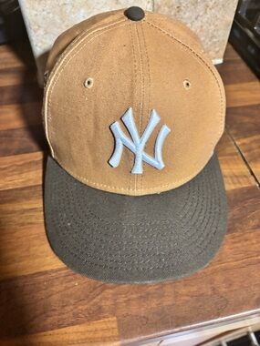 New Era Two-Tone Baseball Cap - Tan & Black